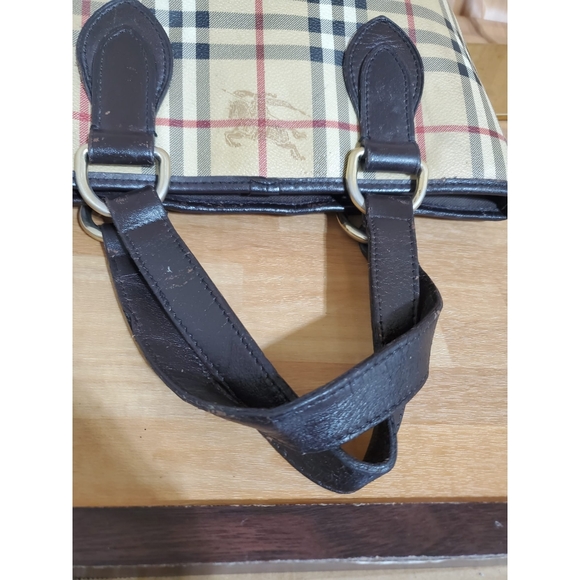 BURBERRY Haymarket Check Coated Canvas Onslow Tote Bag - Picture 9 of 12